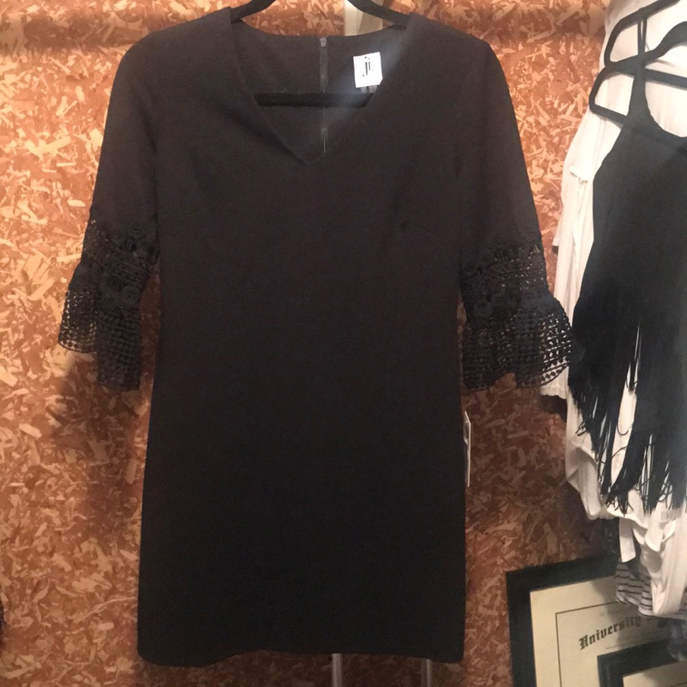 Black straight fit dress